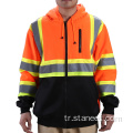 Yüksek Vis Sweater Güvenlik Hoodies Yansıtıcı Güvenlik Ceketi